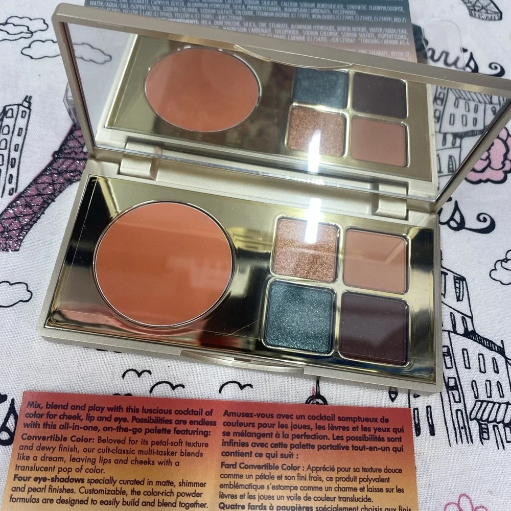 Stila Color Cocktail Cheek, Lip &‎ Eye Palette TEQUILA SUNRISE .18oz ttl. NIB!